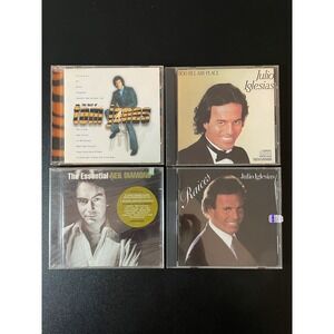 70's Heartthrob Crooners CD's Lot Of 4 Iglesias Tom Jones Neil‎ Diamond